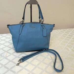 Coach Sky Blue Leather Tote